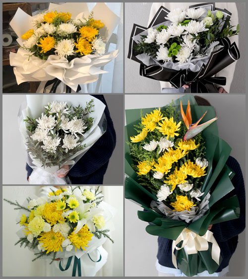 福建泉州石狮市永宁镇白事花束代送